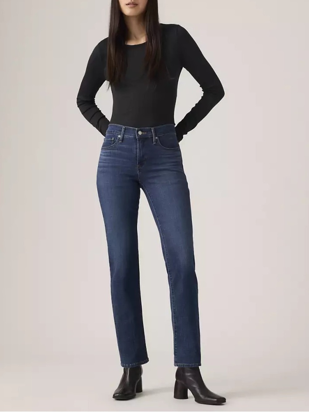 Levi's Womens Blue Denim Straight Leg Jeans 30*30